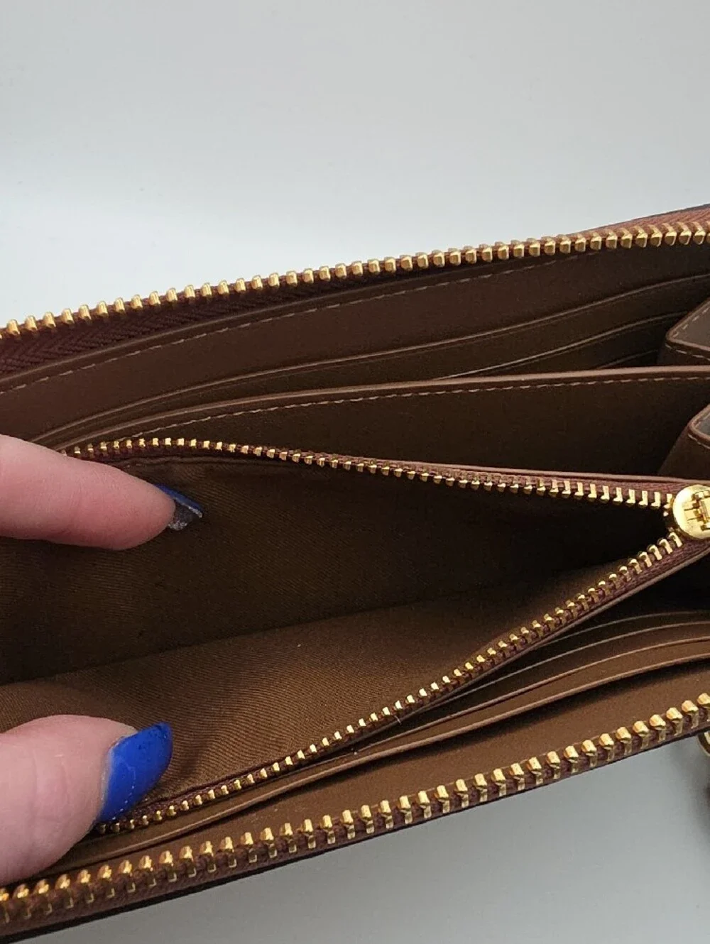 Coach Pride Brown Rainbow Signature Mono Zip Long Wallet/Wristlet (EUC)✨️🌈✨️